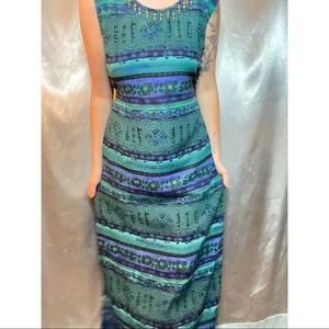 VTG Beaded Maxi Dress